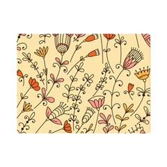 Seamless-pattern-with-different-flowers Premium Plush Fleece Blanket (mini) by uniart180623