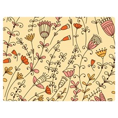 Seamless-pattern-with-different-flowers Premium Plush Fleece Blanket (extra Small) by uniart180623