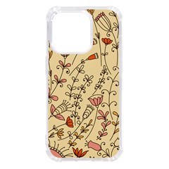 Seamless-pattern-with-different-flowers Iphone 14 Pro Tpu Uv Print Case