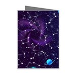 Realistic-night-sky-poster-with-constellations Mini Greeting Card Right