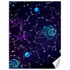 Realistic-night-sky-poster-with-constellations Canvas 12  X 16  by uniart180623