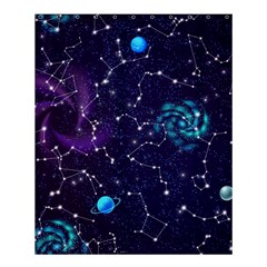 Realistic-night-sky-poster-with-constellations Shower Curtain 60  X 72  (medium) 