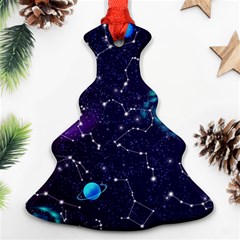 Realistic-night-sky-poster-with-constellations Ornament (christmas Tree)  by uniart180623