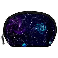 Realistic-night-sky-poster-with-constellations Accessory Pouch (large) by uniart180623