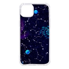 Realistic-night-sky-poster-with-constellations Iphone 14 Plus Tpu Uv Print Case