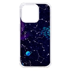 Realistic-night-sky-poster-with-constellations Iphone 14 Pro Tpu Uv Print Case