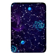 Realistic-night-sky-poster-with-constellations Rectangular Glass Fridge Magnet (4 Pack)