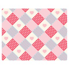 Cute-kawaii-patches-seamless-pattern Two Sides Premium Plush Fleece Blanket (medium) by uniart180623