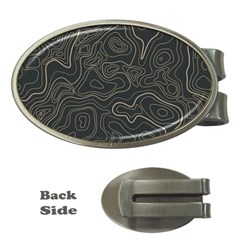 Damask-seamless-pattern Money Clips (oval) 