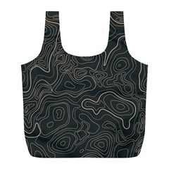 Damask-seamless-pattern Full Print Recycle Bag (l)