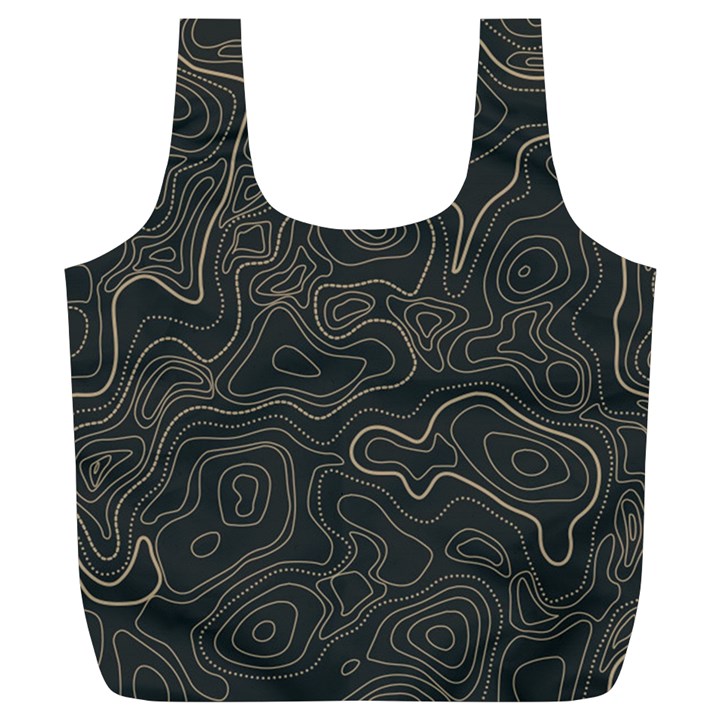 Damask-seamless-pattern Full Print Recycle Bag (XL)