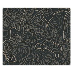 Damask-seamless-pattern Two Sides Premium Plush Fleece Blanket (small) by uniart180623