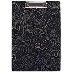 Damask-seamless-pattern A4 Acrylic Clipboard by uniart180623