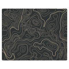 Damask-seamless-pattern Premium Plush Fleece Blanket (medium) by uniart180623