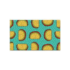 Taco-drawing-background-mexican-fast-food-pattern Sticker Rectangular (10 Pack) by uniart180623