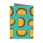 Taco-drawing-background-mexican-fast-food-pattern Mini Greeting Card Right