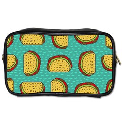 Taco-drawing-background-mexican-fast-food-pattern Toiletries Bag (one Side) by uniart180623