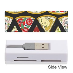 Vector-seamless-pattern-with-italian-pizza-top-view Memory Card Reader (stick) by uniart180623