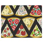 Vector-seamless-pattern-with-italian-pizza-top-view Two Sides Premium Plush Fleece Blanket (Medium) 60 x50  Blanket Front