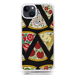 Vector-seamless-pattern-with-italian-pizza-top-view Iphone 14 Plus Tpu Uv Print Case