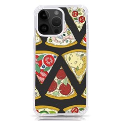 Vector-seamless-pattern-with-italian-pizza-top-view Iphone 14 Pro Max Tpu Uv Print Case by uniart180623