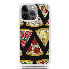 Vector-seamless-pattern-with-italian-pizza-top-view Iphone 13 Pro Tpu Uv Print Case by uniart180623