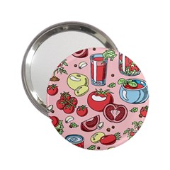 Tomato-seamless-pattern-juicy-tomatoes-food-sauce-ketchup-soup-paste-with-fresh-red-vegetables 2 25  Handbag Mirrors by uniart180623