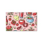 Tomato-seamless-pattern-juicy-tomatoes-food-sauce-ketchup-soup-paste-with-fresh-red-vegetables Sticker Rectangular (100 pack) Front