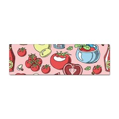 Tomato-seamless-pattern-juicy-tomatoes-food-sauce-ketchup-soup-paste-with-fresh-red-vegetables Sticker Bumper (100 Pack) by uniart180623