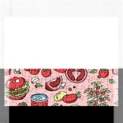 Tomato-seamless-pattern-juicy-tomatoes-food-sauce-ketchup-soup-paste-with-fresh-red-vegetables Rectangular Jigsaw Puzzl by uniart180623