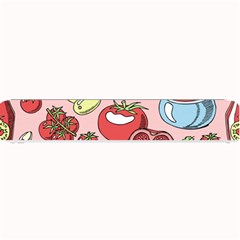 Tomato-seamless-pattern-juicy-tomatoes-food-sauce-ketchup-soup-paste-with-fresh-red-vegetables Small Bar Mat by uniart180623