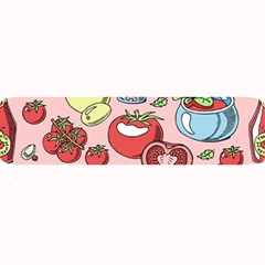 Tomato-seamless-pattern-juicy-tomatoes-food-sauce-ketchup-soup-paste-with-fresh-red-vegetables Large Bar Mat by uniart180623