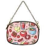 Tomato-seamless-pattern-juicy-tomatoes-food-sauce-ketchup-soup-paste-with-fresh-red-vegetables Chain Purse (Two Sides) Front