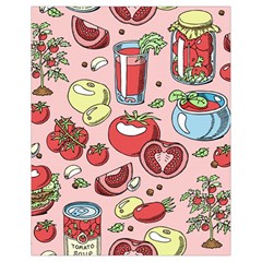 Tomato-seamless-pattern-juicy-tomatoes-food-sauce-ketchup-soup-paste-with-fresh-red-vegetables Drawstring Bag (small) by uniart180623