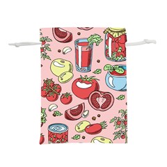 Tomato-seamless-pattern-juicy-tomatoes-food-sauce-ketchup-soup-paste-with-fresh-red-vegetables Lightweight Drawstring Pouch (s) by uniart180623