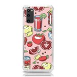 Tomato-seamless-pattern-juicy-tomatoes-food-sauce-ketchup-soup-paste-with-fresh-red-vegetables Samsung Galaxy S20 6.2 Inch TPU UV Case Front