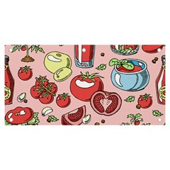 Tomato-seamless-pattern-juicy-tomatoes-food-sauce-ketchup-soup-paste-with-fresh-red-vegetables Banner And Sign 6  X 3  by uniart180623