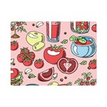 Tomato-seamless-pattern-juicy-tomatoes-food-sauce-ketchup-soup-paste-with-fresh-red-vegetables Premium Plush Fleece Blanket (Mini) 35 x27  Blanket Front