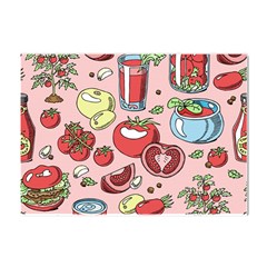 Tomato-seamless-pattern-juicy-tomatoes-food-sauce-ketchup-soup-paste-with-fresh-red-vegetables Crystal Sticker (a4) by uniart180623