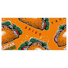 Seamless-pattern-with-taco Banner And Sign 8  X 4  by uniart180623