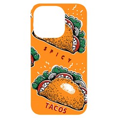 Seamless-pattern-with-taco Iphone 14 Pro Black Uv Print Case