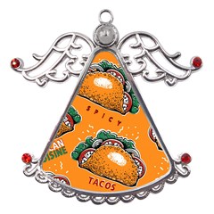 Seamless-pattern-with-taco Metal Angel With Crystal Ornament