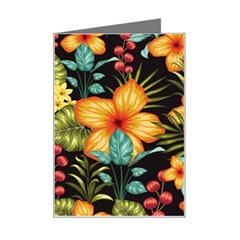 Fabulous-colorful-floral-seamless Mini Greeting Card by uniart180623