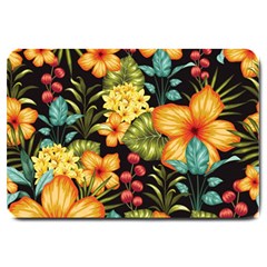 Fabulous-colorful-floral-seamless Large Doormat by uniart180623