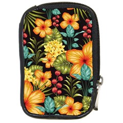 Fabulous-colorful-floral-seamless Compact Camera Leather Case by uniart180623