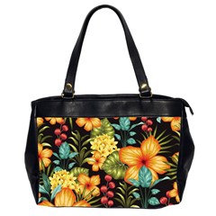 Fabulous-colorful-floral-seamless Oversize Office Handbag (2 Sides) by uniart180623