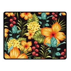 Fabulous-colorful-floral-seamless Fleece Blanket (small) by uniart180623