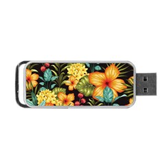 Fabulous-colorful-floral-seamless Portable Usb Flash (two Sides) by uniart180623