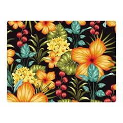 Fabulous-colorful-floral-seamless Two Sides Premium Plush Fleece Blanket (mini) by uniart180623