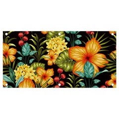 Fabulous-colorful-floral-seamless Banner And Sign 4  X 2 